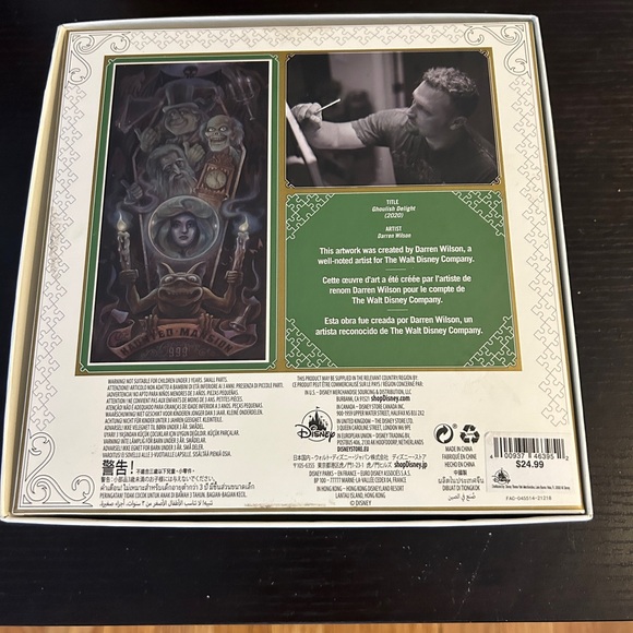 Disney Gallery Haunted Mansion 50th Anniversary Signature Puzzle 1000 Pcs - Picture 2 of 8